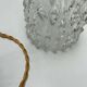 Vintage suspension in moulded pressed glass