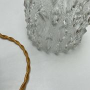 Vintage suspension in moulded pressed glass
