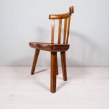 Swedish folk art chair from the 19th century with highly decorative forms.