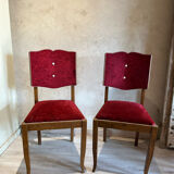 Set of 2 upholstered chairs 1950/60