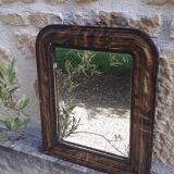 Louis Philippe style mirror 38 x 31 wood and stuccuse