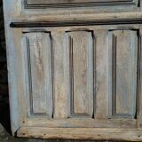 Porte d'entrée en chêne vitrée (4 carreaux)