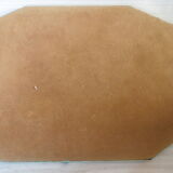 Beveled octagonal table mirror