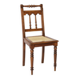 Antique Belgian Chair – Early 20th Century Beechwood Dining Chair
