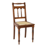 Chaise belge antique – Chaise de salle à manger en hêtre du début du XXe siècle