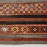 5x12 Long Wide Turkish Vintage Kilim Rug 162x377Cm SK 32815