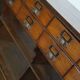 French oak late XIXth century general store shop / display cabinet