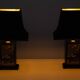Stunning Maison Le Dauphin Pagode Design Table Lamps France 1970's