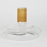 Vase or decanter by Carl Aubock with wicker top, mid-century, Austria, 1950s.
