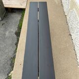 Banc en bois patiné noire