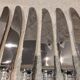 6 silver-plated table knives by Christofle Malmaison