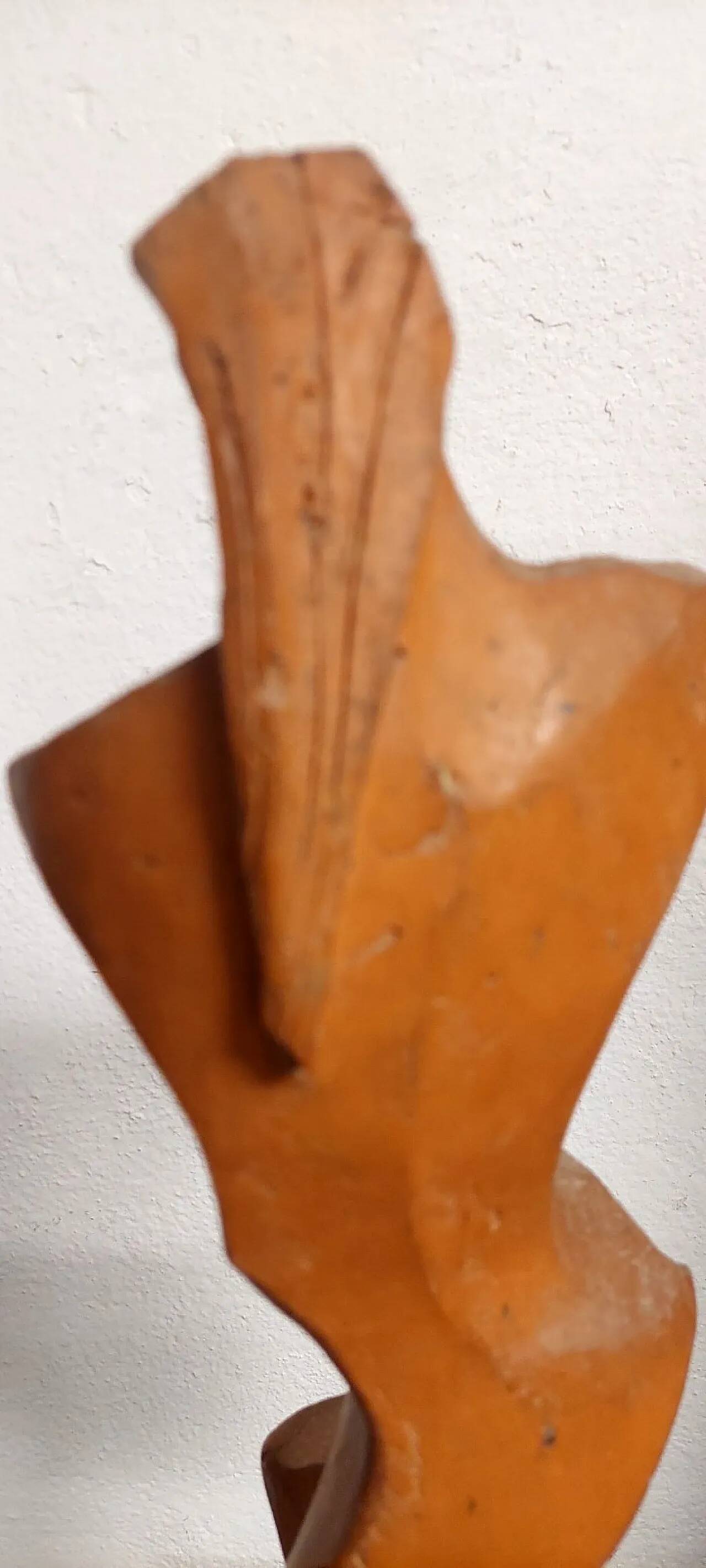 Terracotta female figure by Alberto Sparapani, 20th century