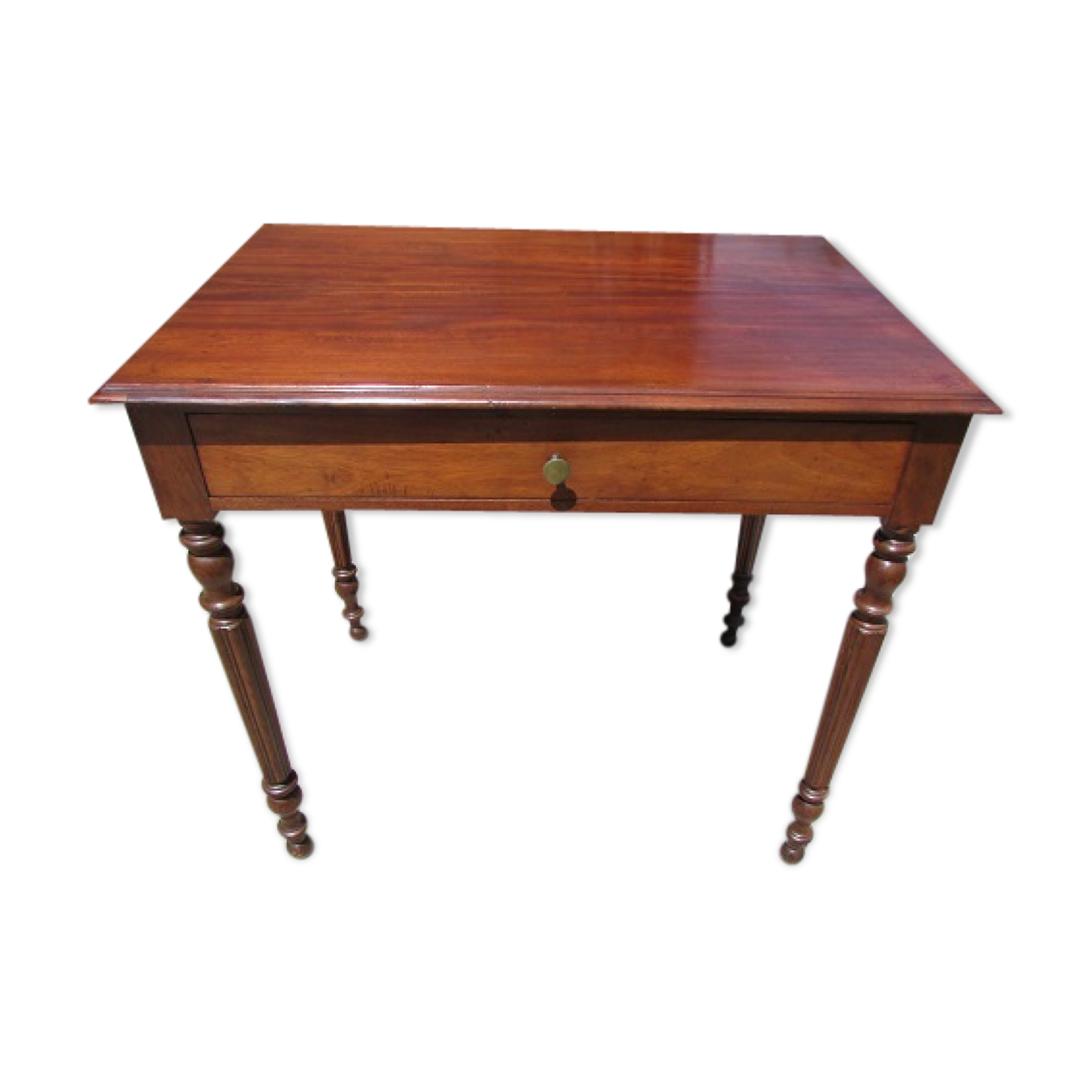 Solid mahogany writing table