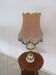 Large antique lamp in alabaster and bronze