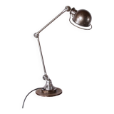 Metal desk lamp, Industrial style with two articulated arms by Jean-Louis Domecq for Jieldé.