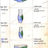 Vase en verre d'art des années 1970 par Frantisek Spinar - Modèle 7609/23