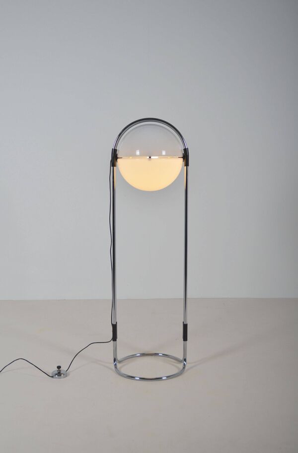 Lampe sur pied en grains de café rare par André Ricard pour Metalarte, années 1970.