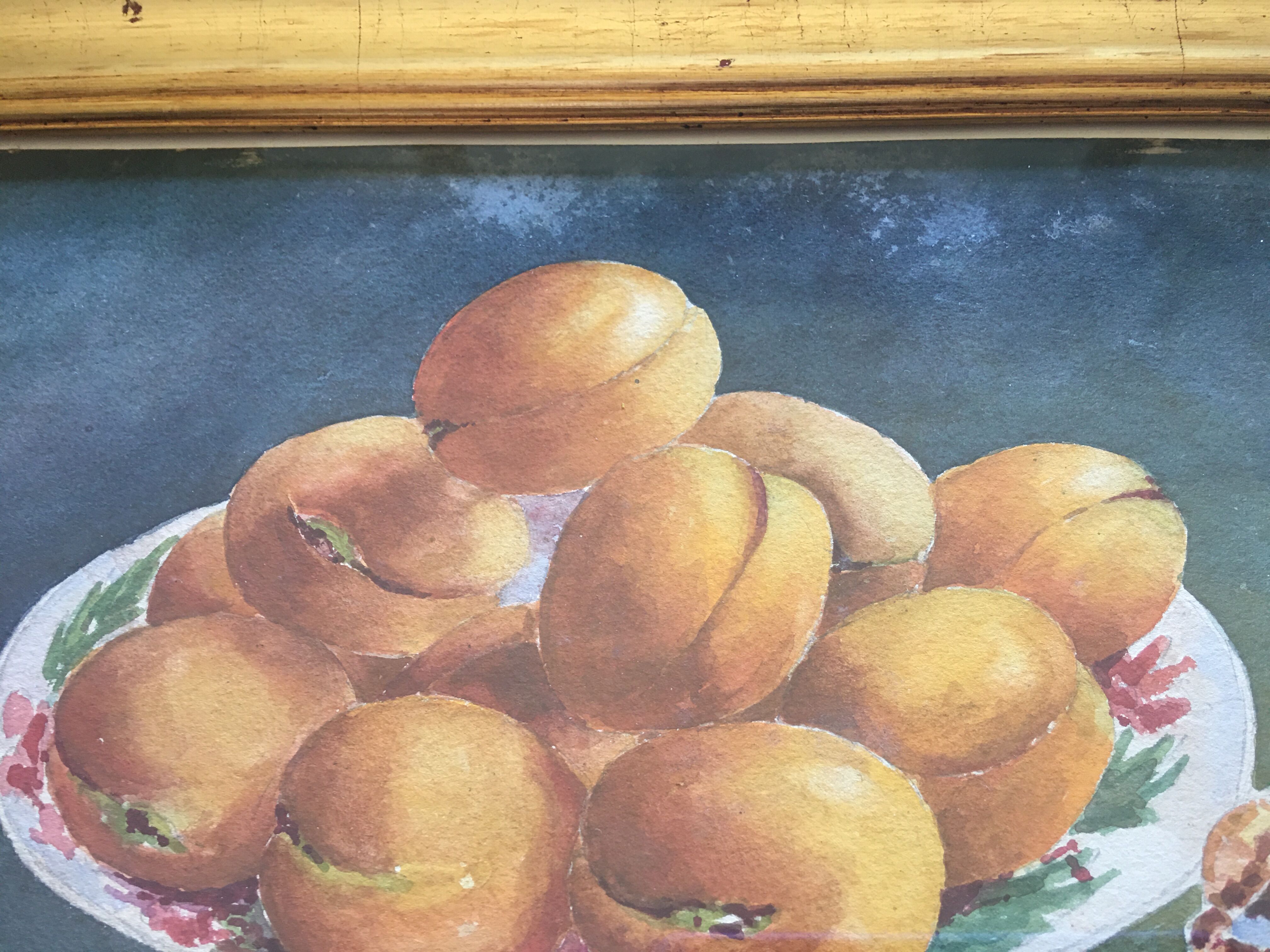 Still life with apricots