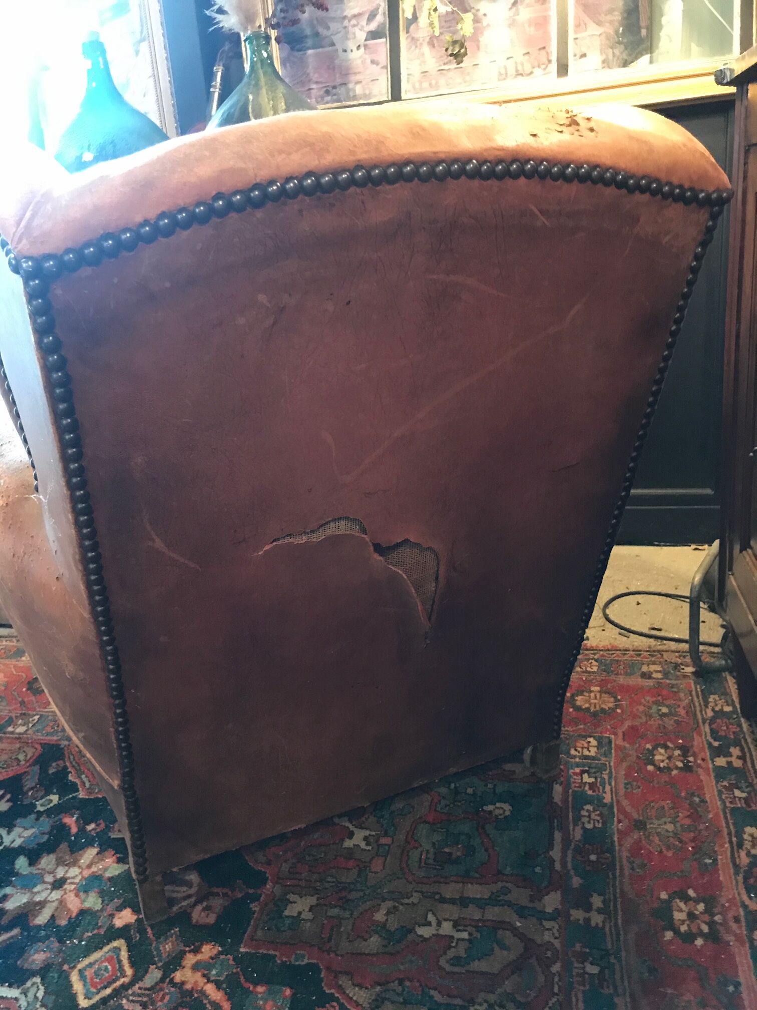 Paire de fauteuils Club à oreilles