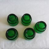 Set of 5 glass shells