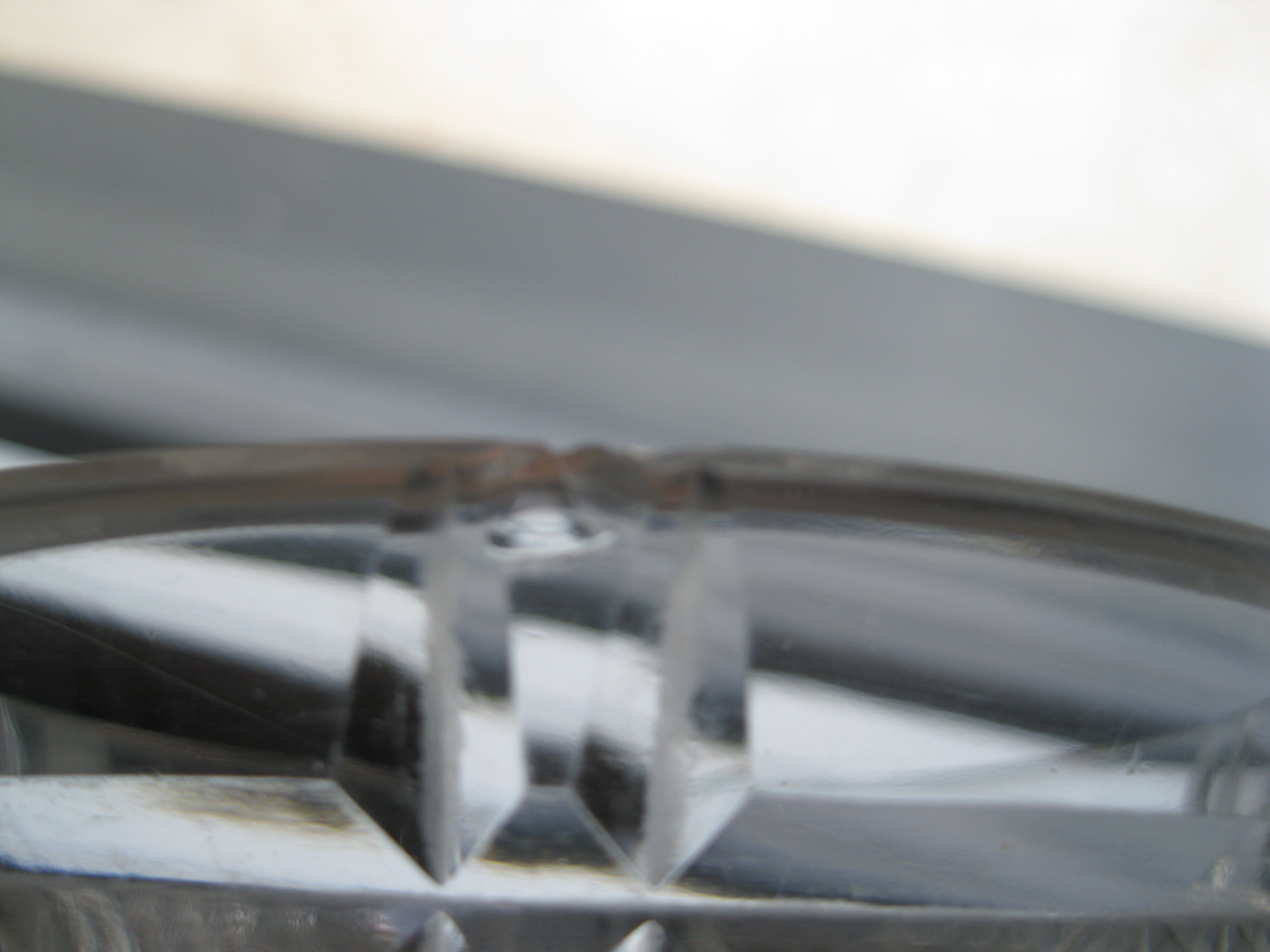 Art Deco cut crystal vase