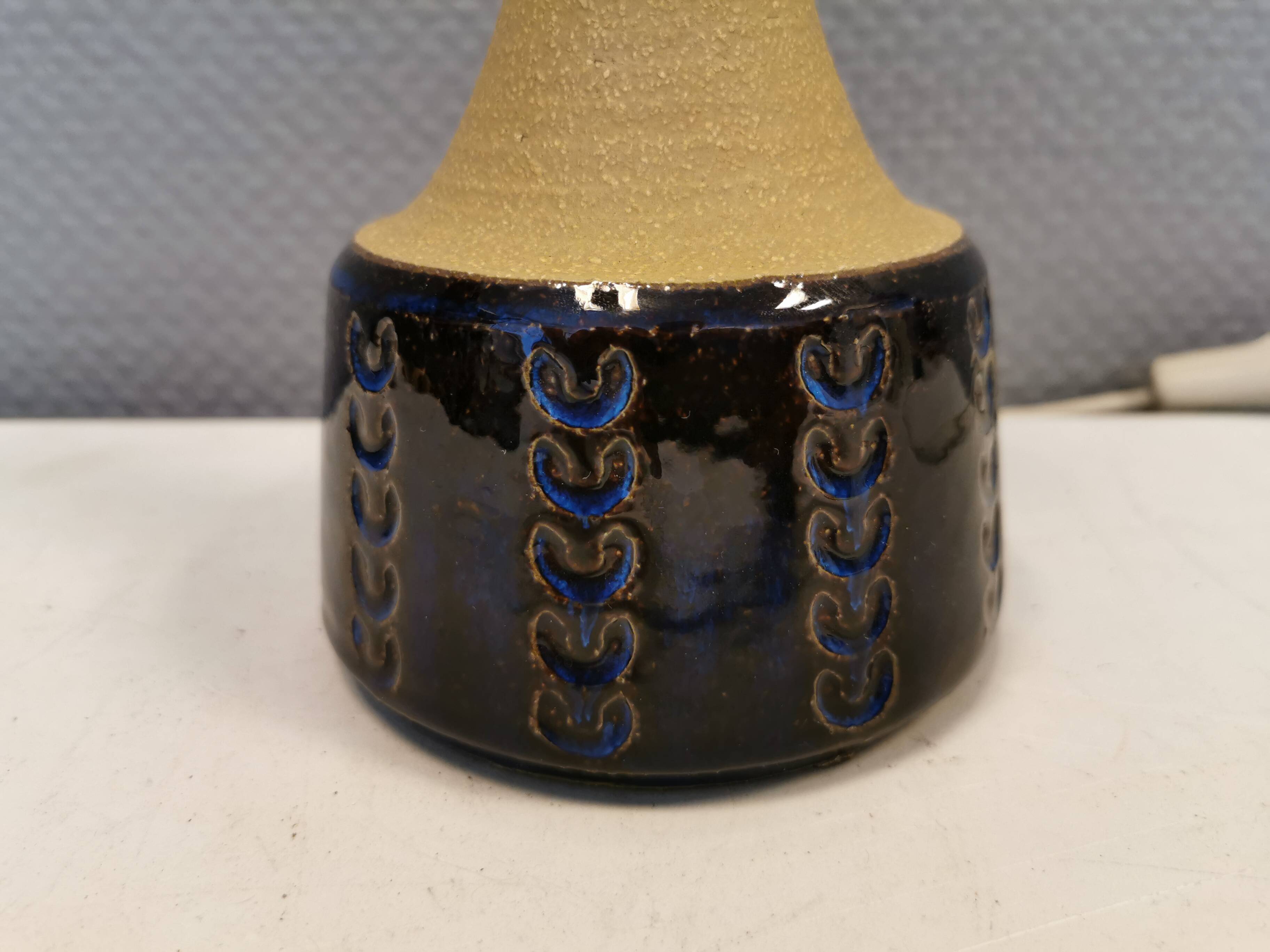 Ceramic table lamp by Maria Philippi (MP), for Søholm Denmark 1960s.