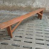 Banc brique banc rouge 2 mètres