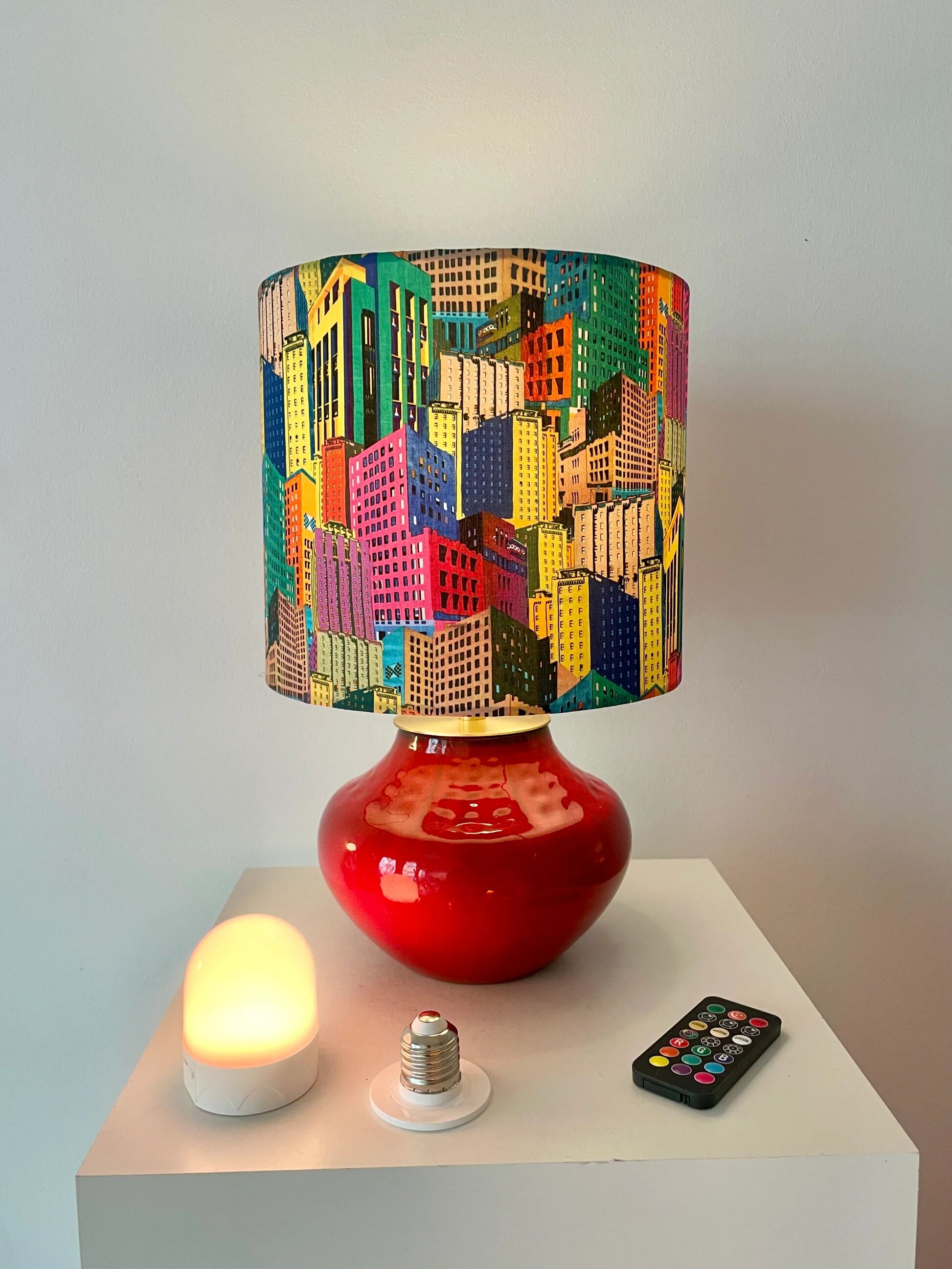 Wireless vase lamp - Bückeburg ceramic - ball lamp | 36 cm