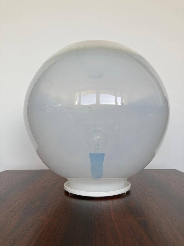 Big mid-century art glass table lamp, Czechoslovakia, 1970s