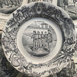 Choisy le roi - 5 assiettes vie militaire