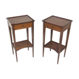 Pair of high bedsides