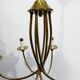 6-light chandelier in bronze and brass