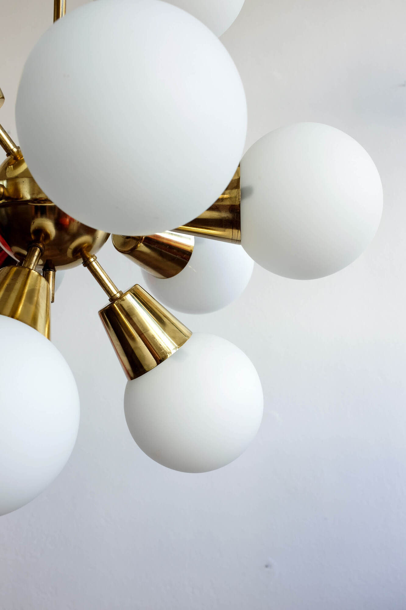 Czechoslovak sputnik chandelier by Kamenický Šenov, 1960s