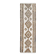 Tapis couloir vintage en laine et coton turc noué à la main blanc 90x307