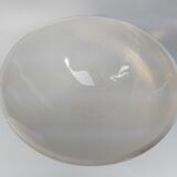 Bol ancien  céramique faïence blanc ruban bleu français des années 50 vintage