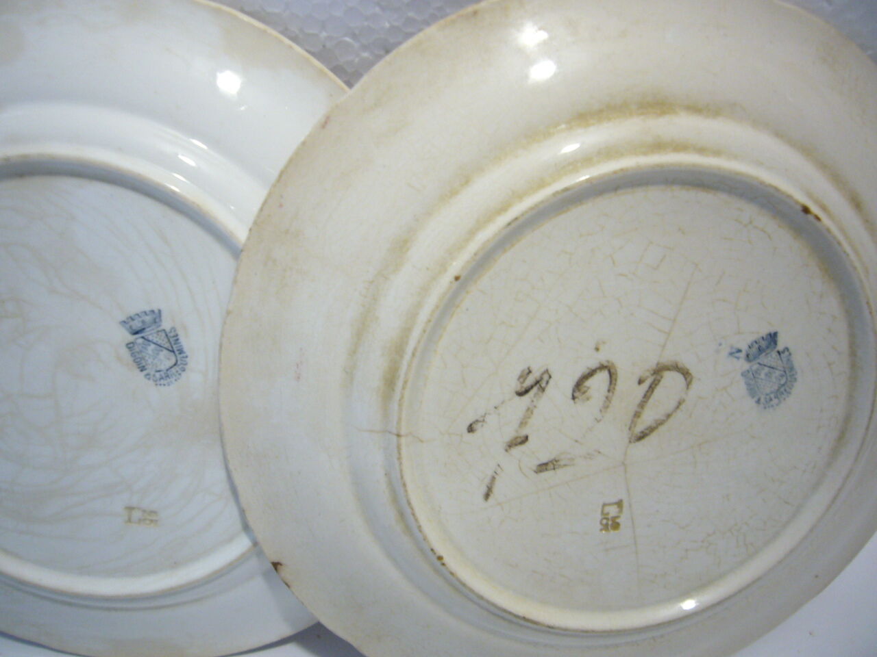Sarreguemine talking plates