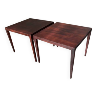 2 tables basses en palissandre de Severin Hansen - Danemark années 60