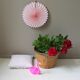 Corbeille vintage bambou & laiton