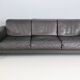 Tito Agnoli 3-Seater Korium Sofa for Matteo Grassi – Black Leather
