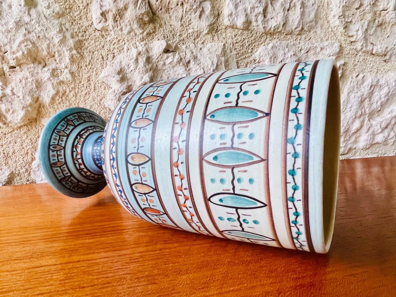 Mid-century ceramic vase by Louis Bacculini, Vallauris, 1950s/60s