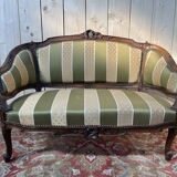 Canapé - Banquette de style Louis XV - Rocaille