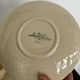 Ivory ribbed café service 7 cups Sarreguemines