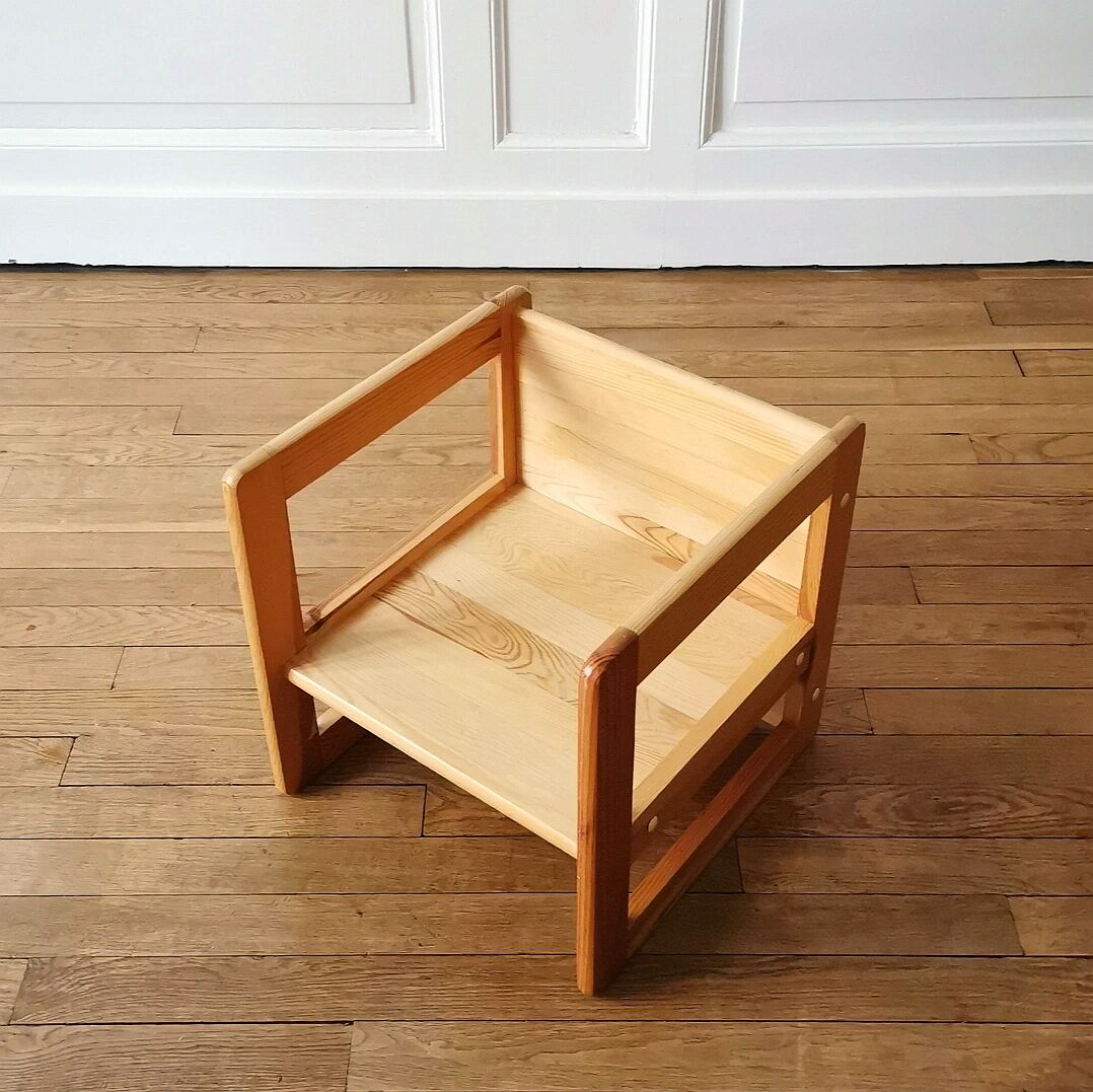 Children's armchair with 3 positions