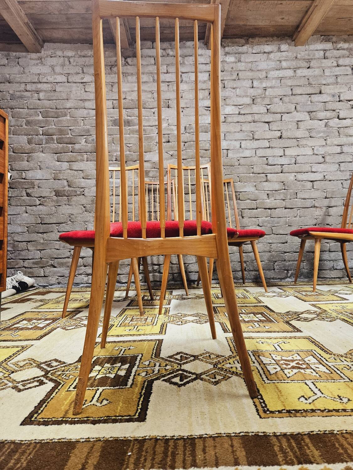 Set of 6 teak chairs by Ernst Martin Dettinger 1960