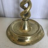 Pair of bronze candle holders 35cm