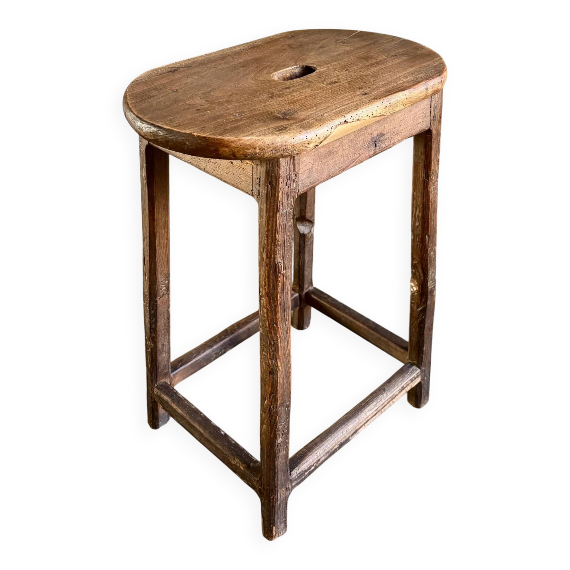 High wooden stool, 18th century