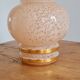 Glass vase of pink clicy 1950