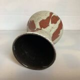 Germany red enamelled speckled vase