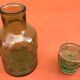 1970s Orangeade jug Bubbly and coloured glass