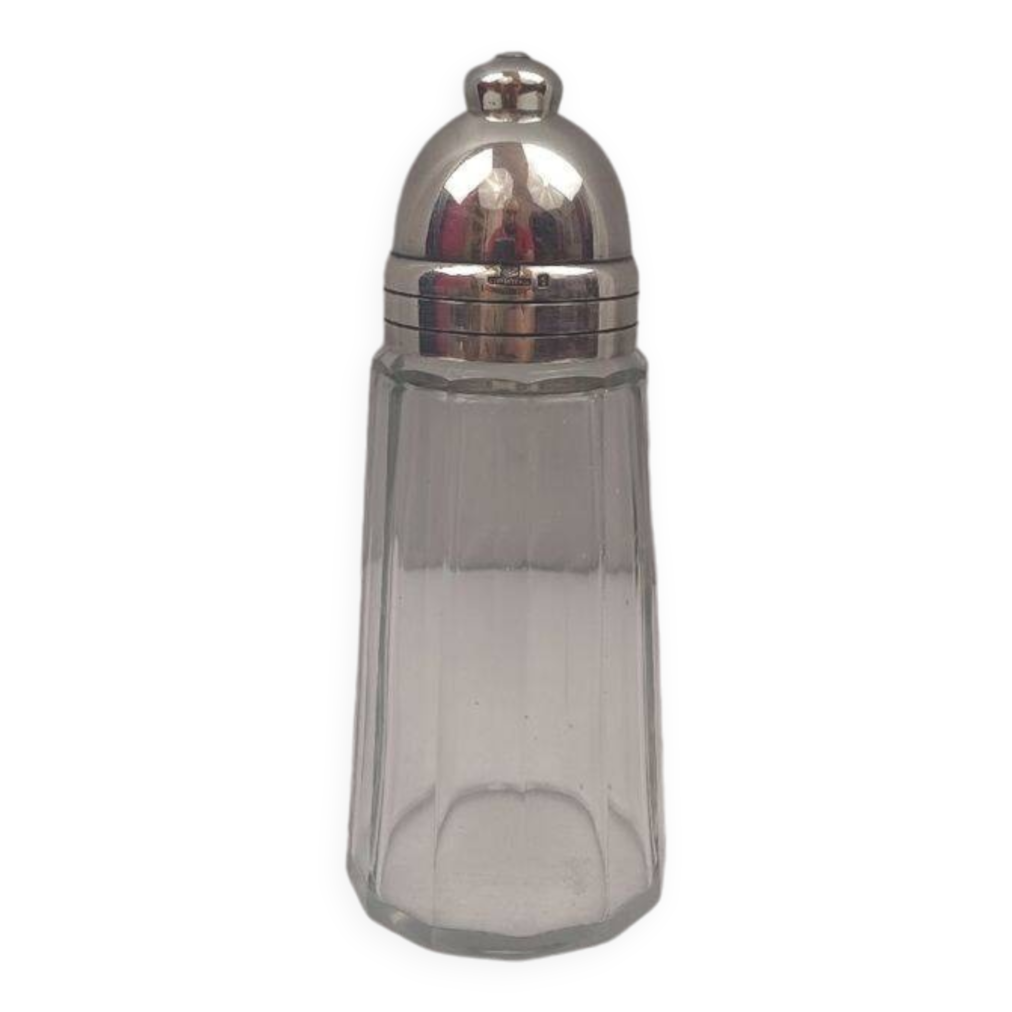 Christofle Megeve model - silver-plated crystal shaker in very good condition